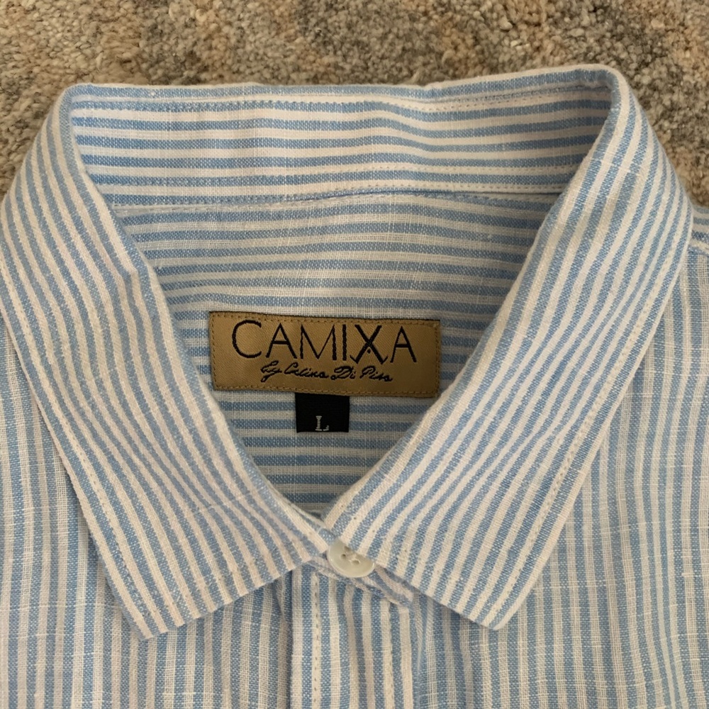 Camixa French Linen Shirt Size Large Like New